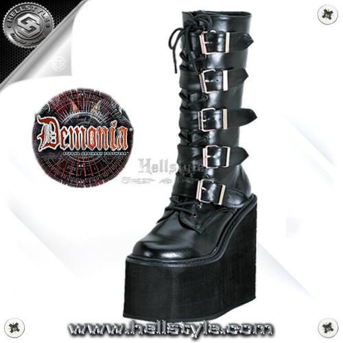 Demonia - SWING 220 5-Buckle Calf Boot