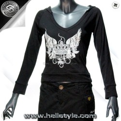 Kapuzenshirt - L-S Silver Wings