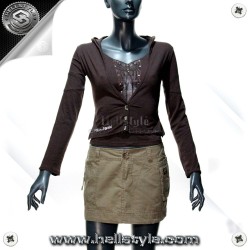 HellStyle™ - Jacke and Top - (brown)