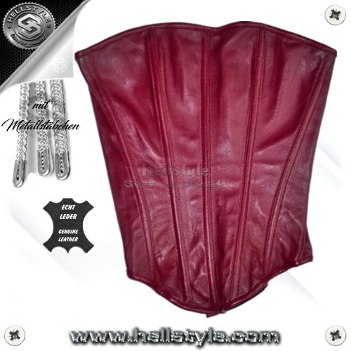 HellStyle™ - Corsage - 012 Leder - (bordeaux)